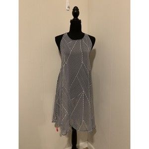 No Boundaries Swim Cover Up Women Junior’s Large L Striped Sleeveless Sheer